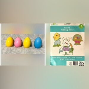 NEW Egg Candles Candle-Lite 2.5 4 PCS Easter Tabletop Decor Holiday Spring